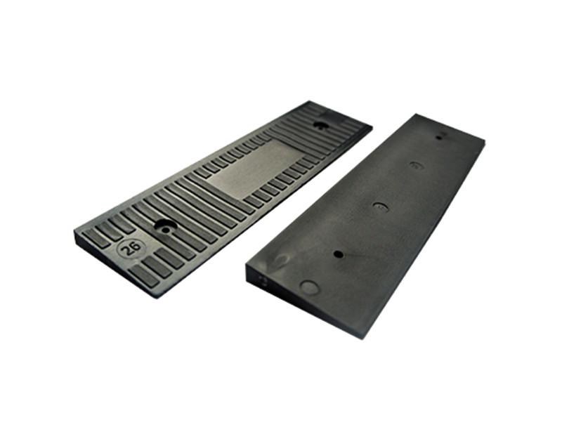 Blokje 22mm 4-8mm Wigvorm Zwart 100St